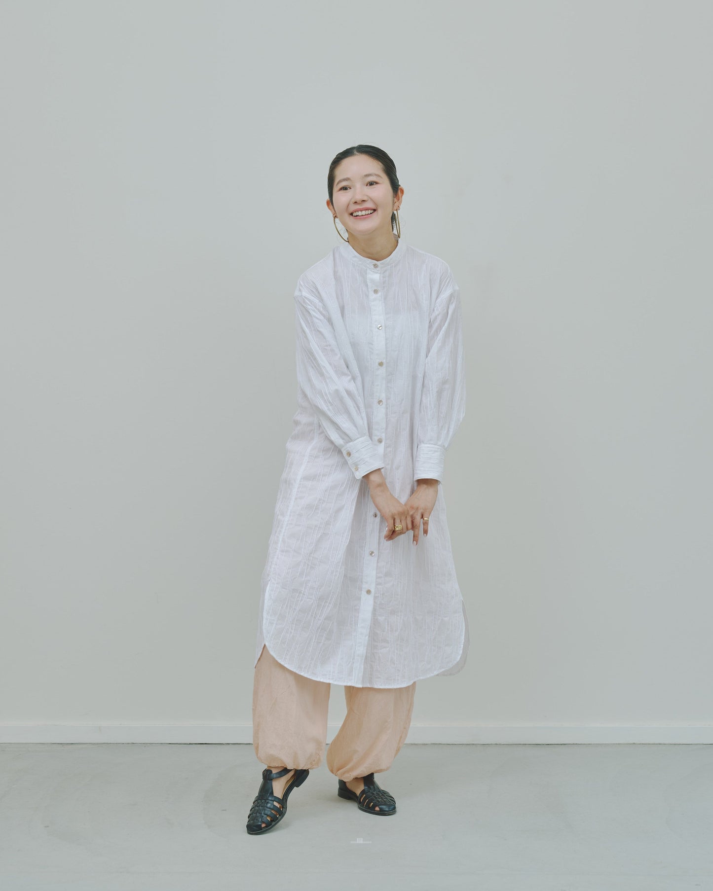 さざ波 - Cotton shirt dress -