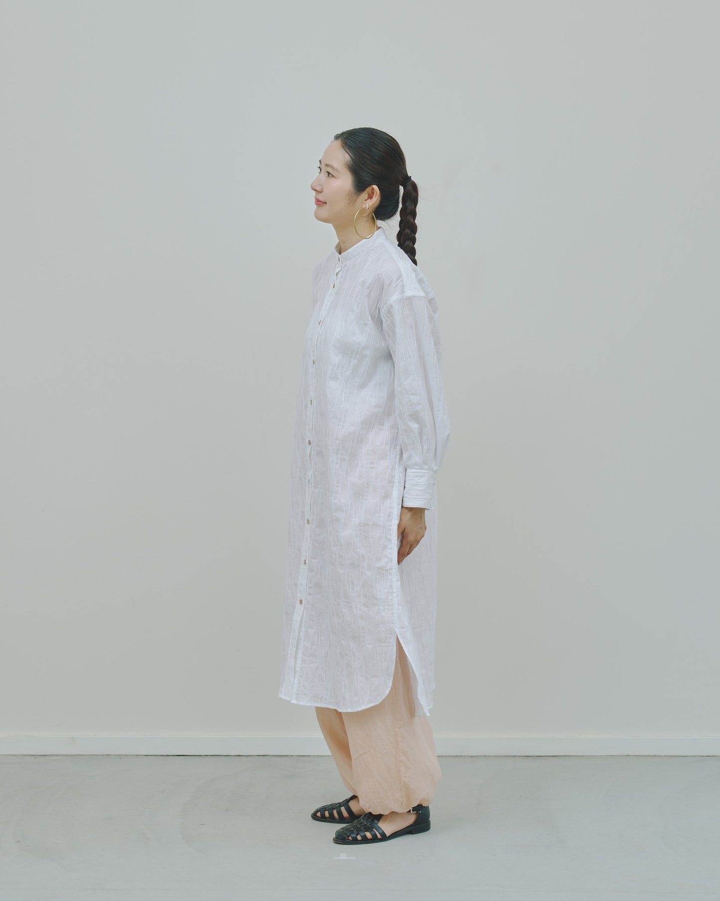 さざ波 - Cotton shirt dress -