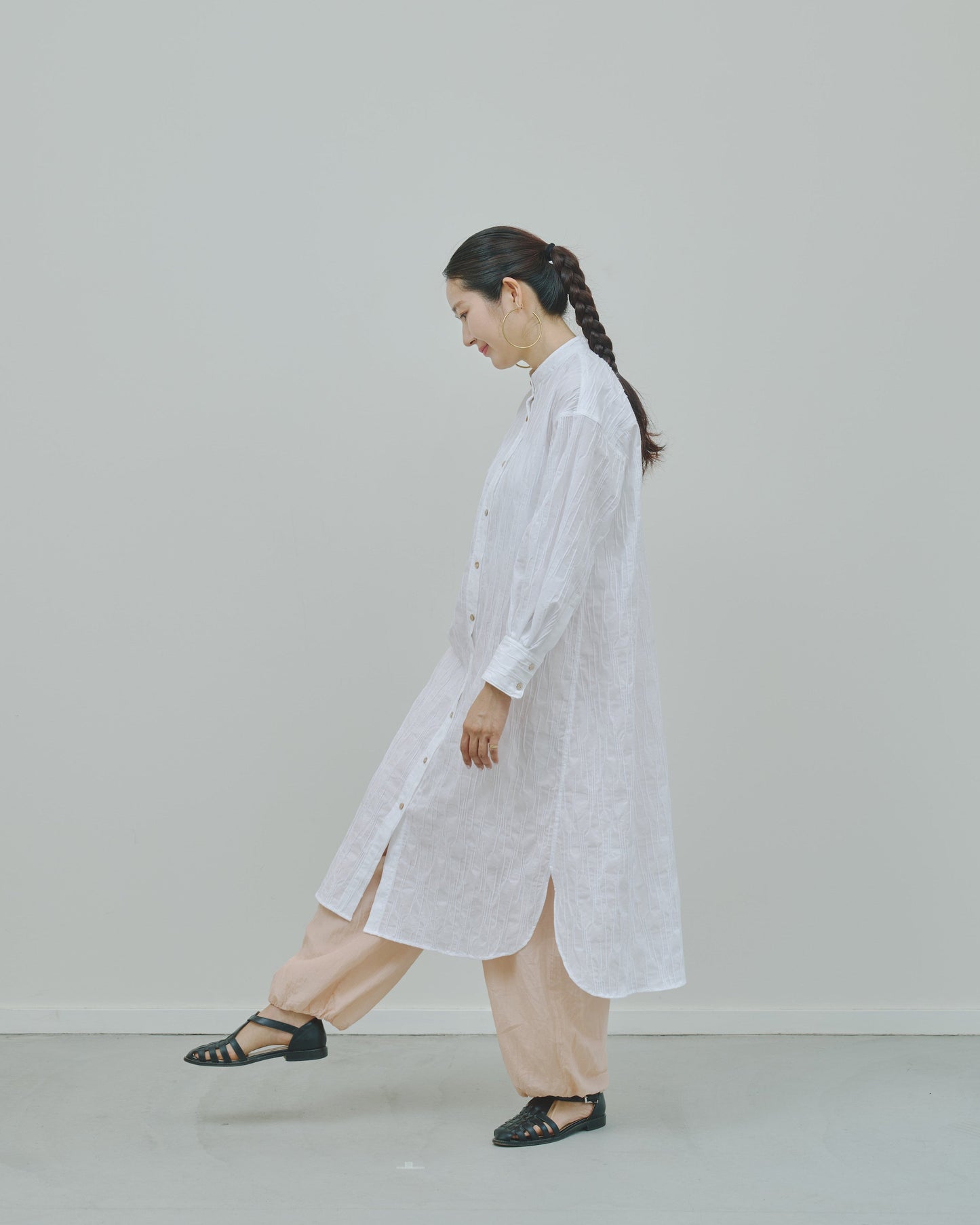 さざ波 - Cotton shirt dress -