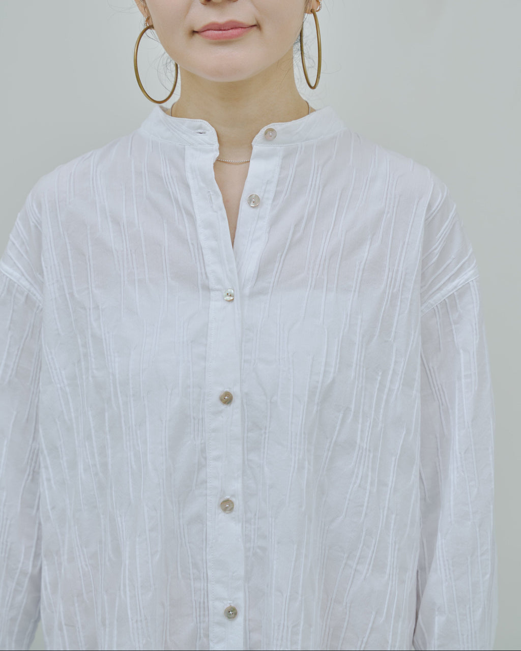 さざ波 - Cotton shirt dress -