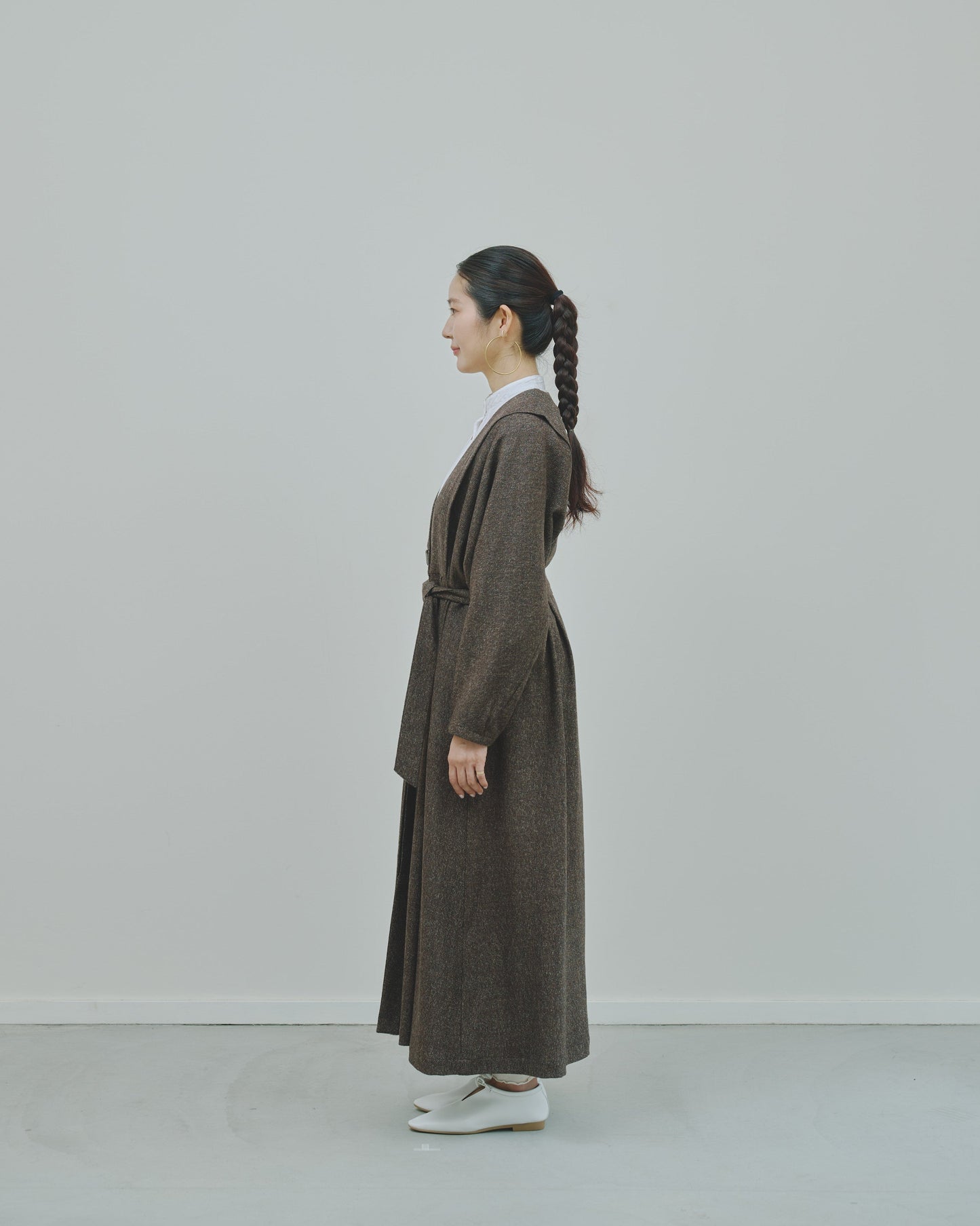 豊穣 - Wool tweed coat -