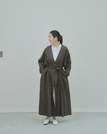 豊穣 - Wool tweed coat -