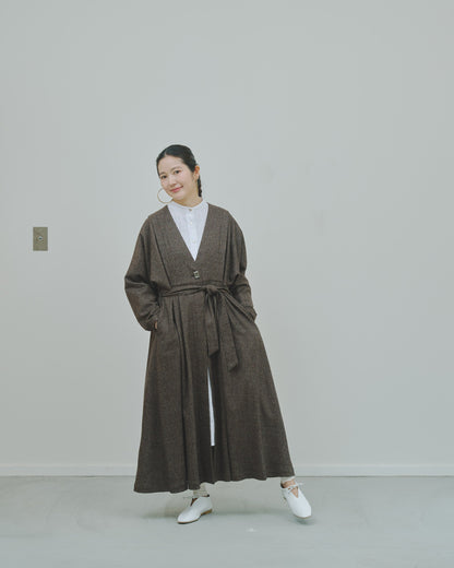 豊穣 - Wool tweed coat -