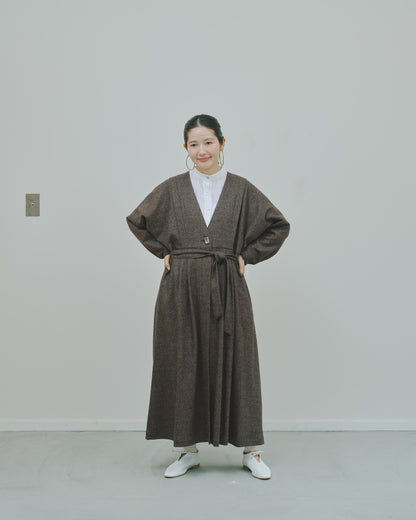 豊穣 - Wool tweed coat -