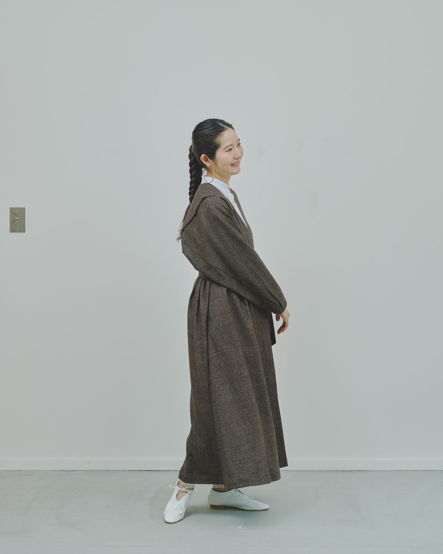 豊穣 - Wool tweed coat -
