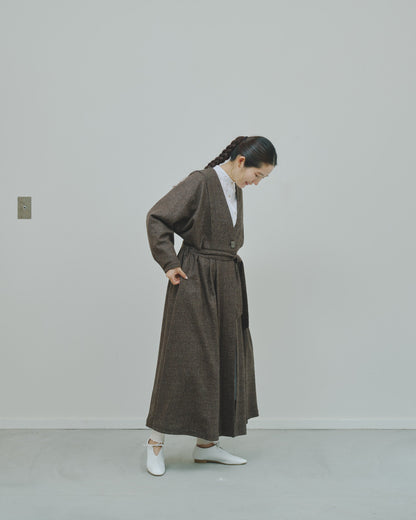 豊穣 - Wool tweed coat -
