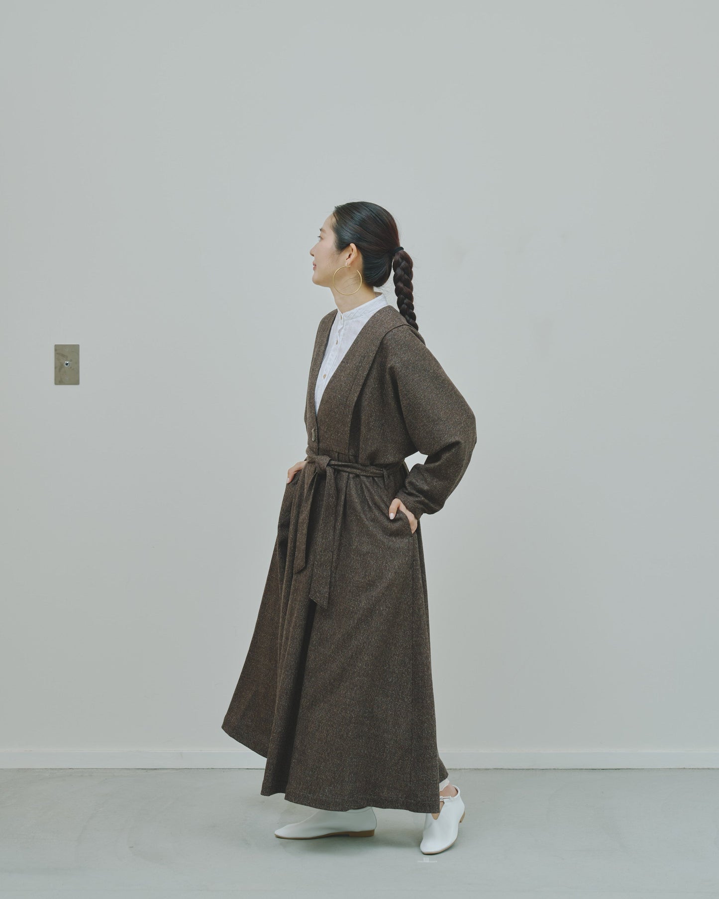 豊穣 - Wool tweed coat -