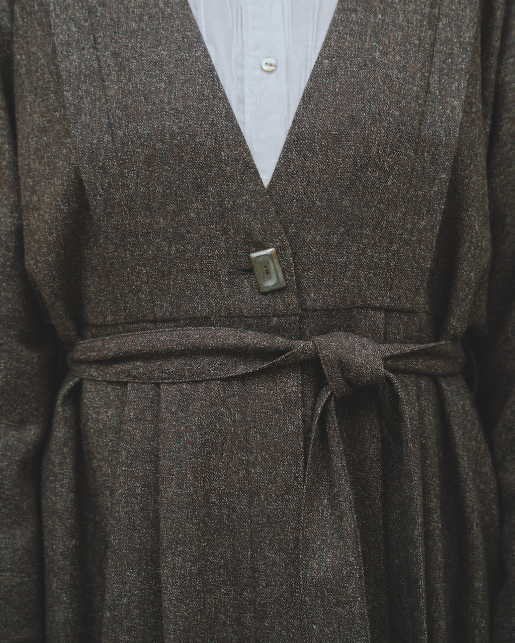 豊穣 - Wool tweed coat -