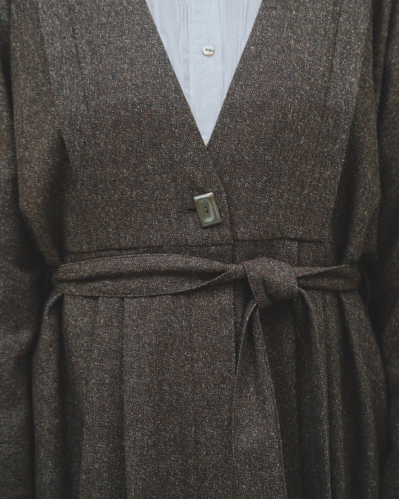 豊穣 - Wool tweed coat -