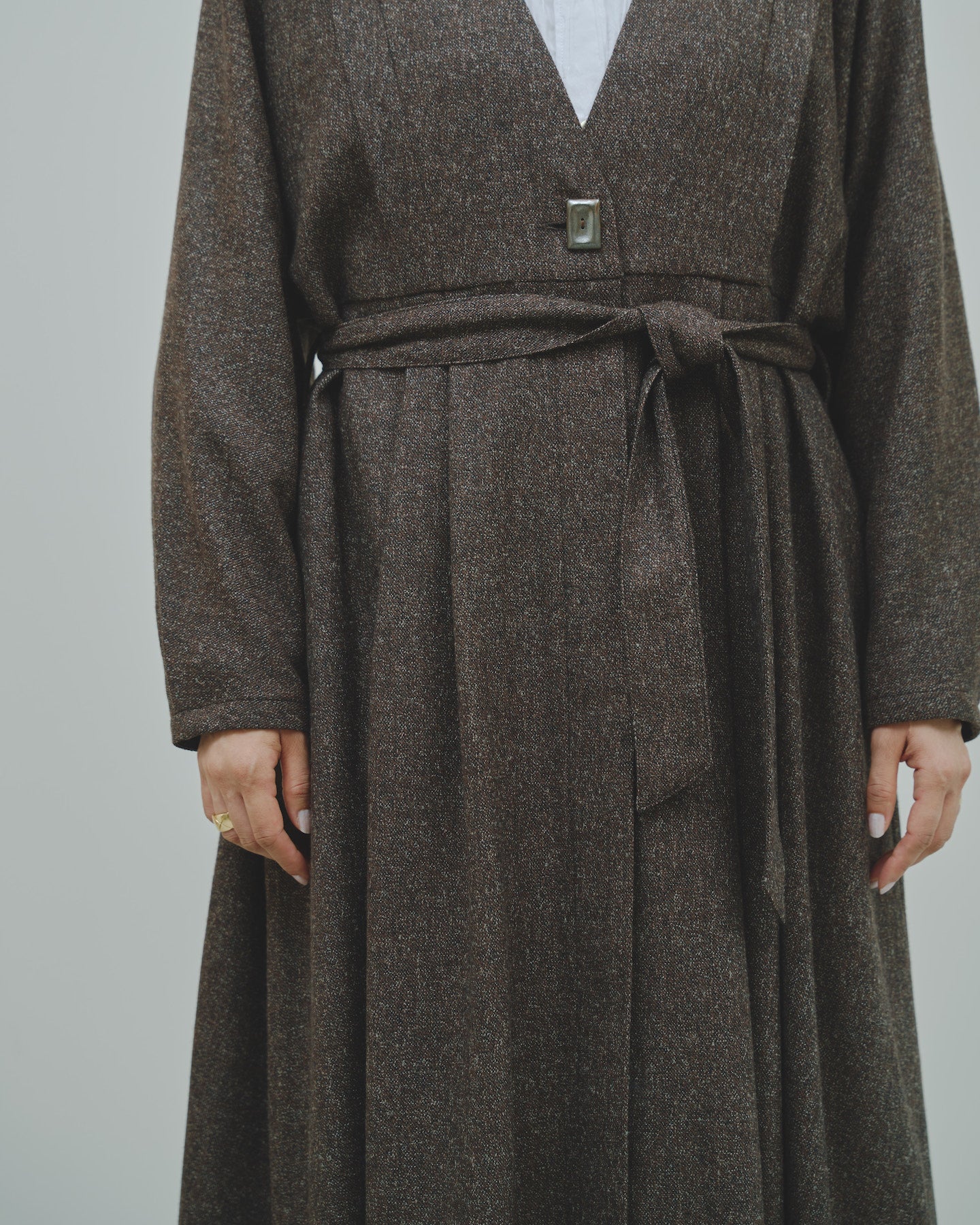 豊穣 - Wool tweed coat -