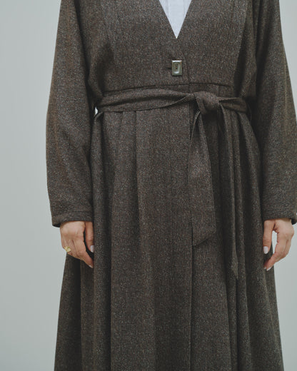 豊穣 - Wool tweed coat -