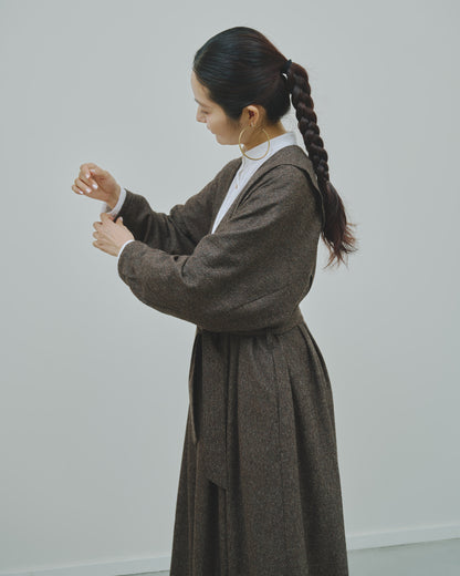 豊穣 - Wool tweed coat -