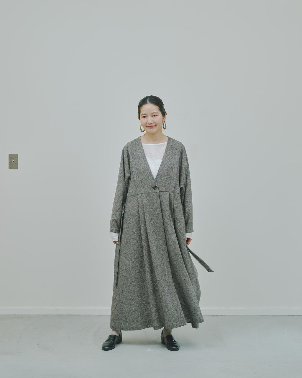豊穣 - Wool tweed coat -