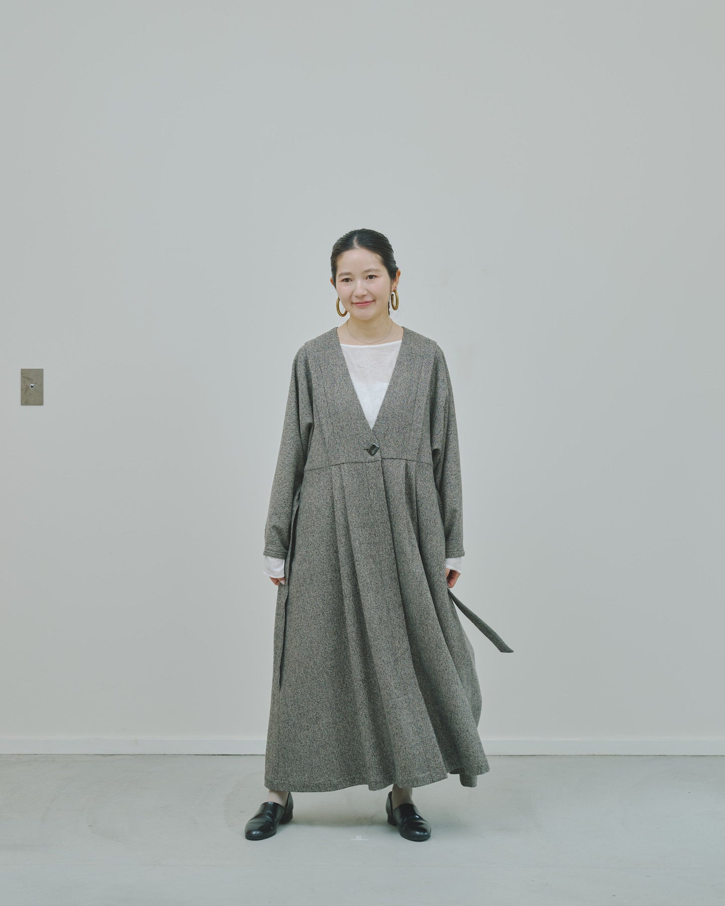 豊穣 - Wool tweed coat -