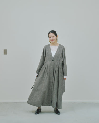 豊穣 - Wool tweed coat -