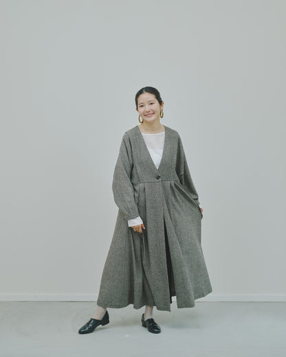 豊穣 - Wool tweed coat -