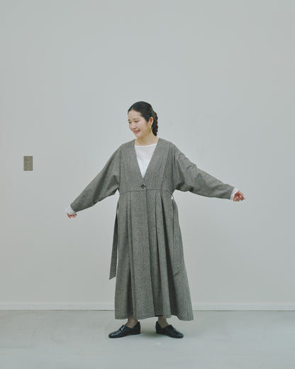 豊穣 - Wool tweed coat -