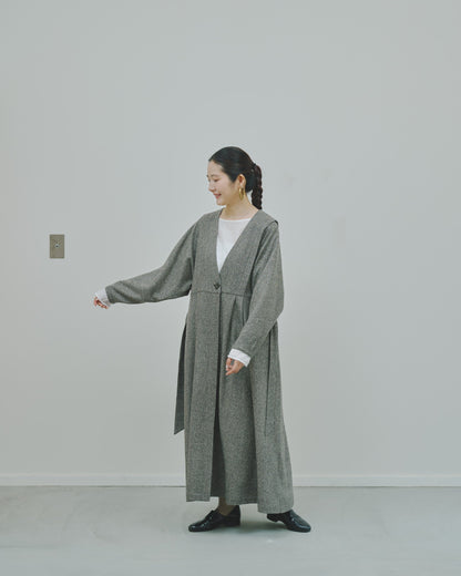 豊穣 - Wool tweed coat -