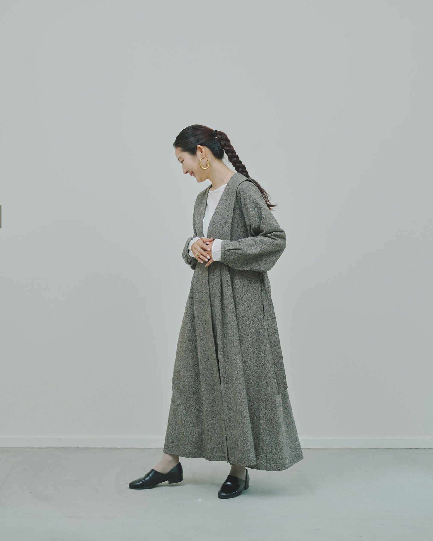 豊穣 - Wool tweed coat -