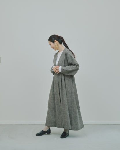 豊穣 - Wool tweed coat -