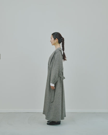 豊穣 - Wool tweed coat -