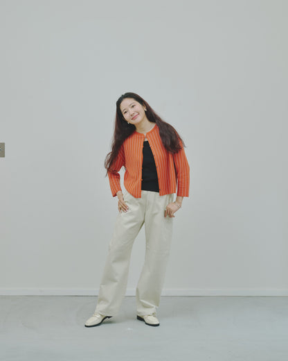 日々 - Cashmere jacquard cardigan -