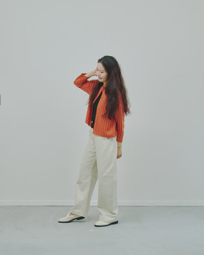 日々 - Cashmere jacquard cardigan -