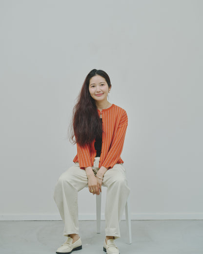 日々 - Cashmere jacquard cardigan -