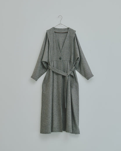 豊穣 - Wool tweed coat -