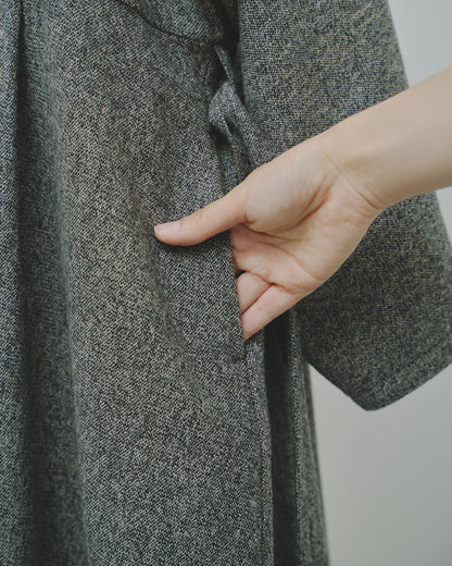 豊穣 - Wool tweed coat -