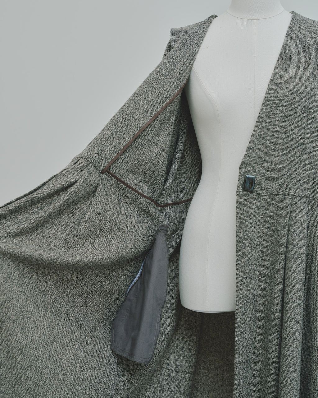 豊穣 - Wool tweed coat -