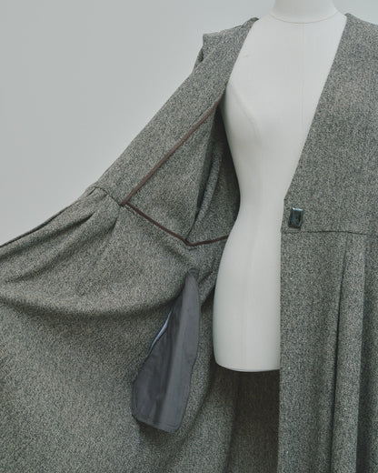 豊穣 - Wool tweed coat -