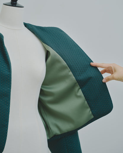 冬芽 - Jacquard Padded Jacket -