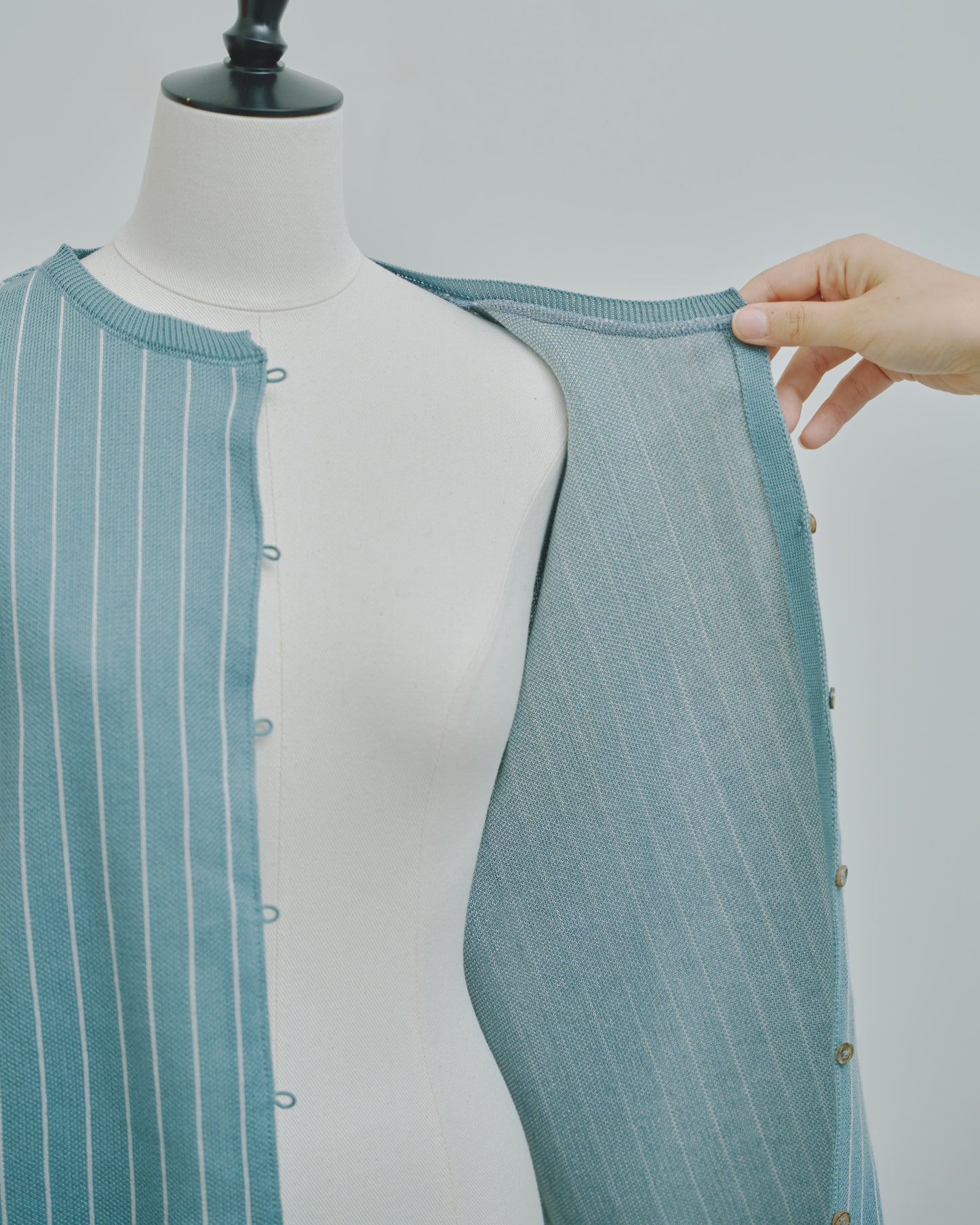 日々 - Cashmere jacquard cardigan -