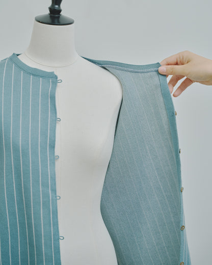 日々 - Cashmere jacquard cardigan -