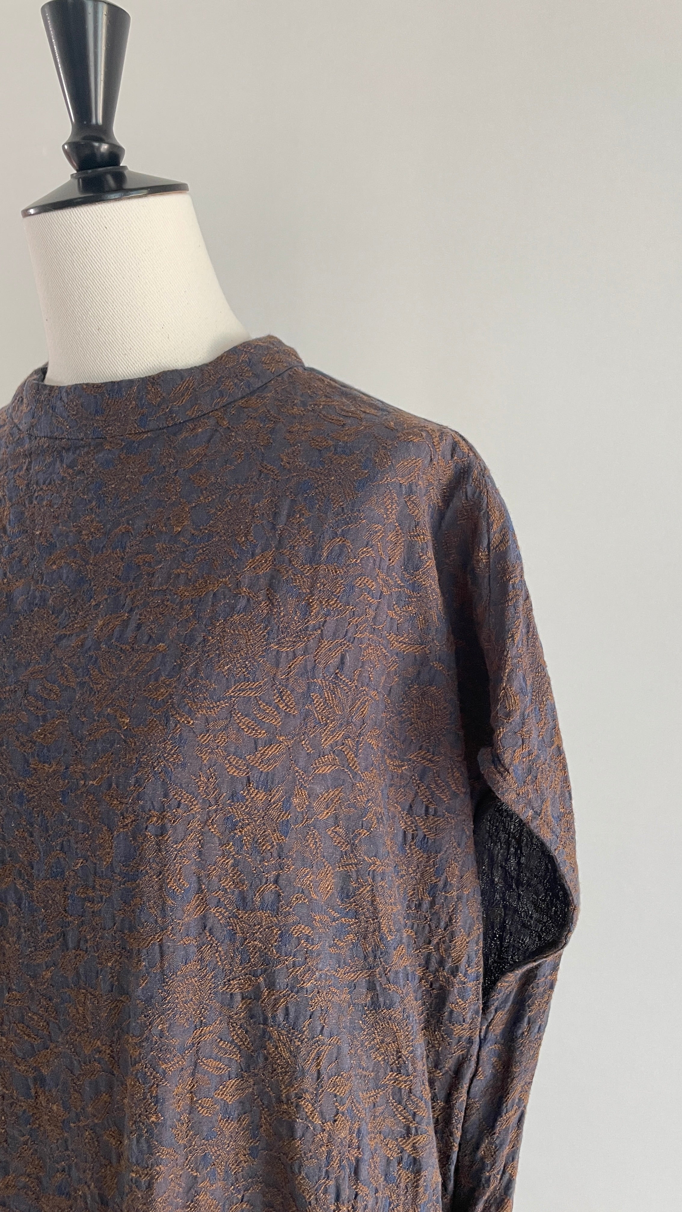 夏影 - Cotton Floral Jacquard Dress -