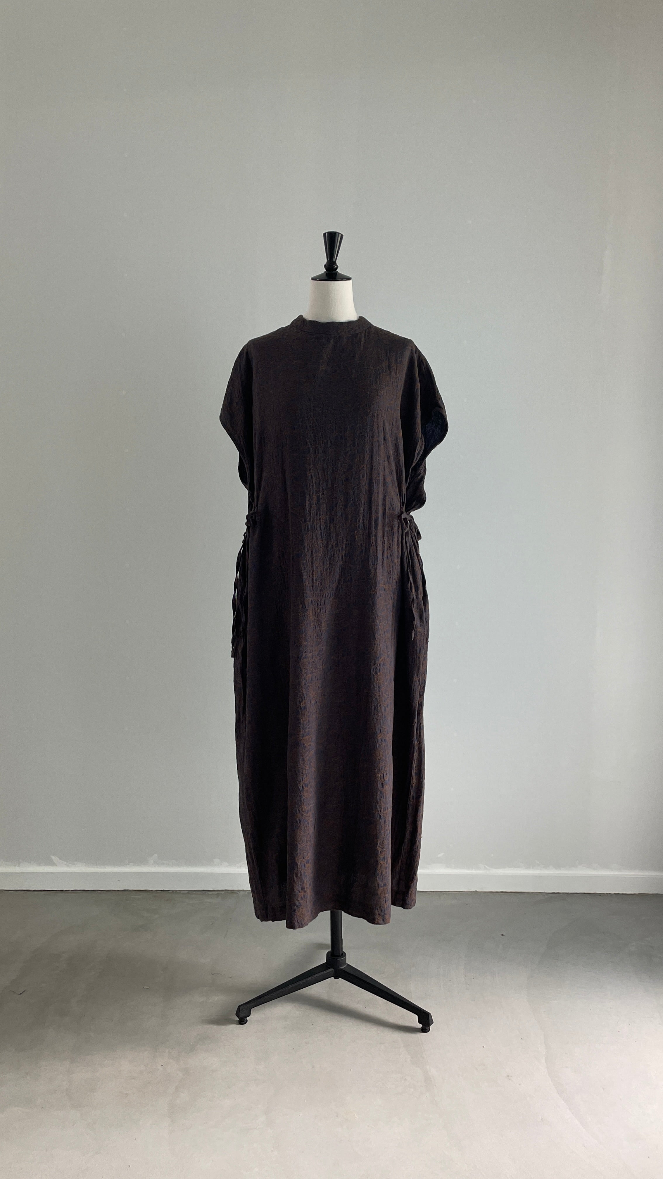 夏影 - Cotton Floral Jacquard Dress -