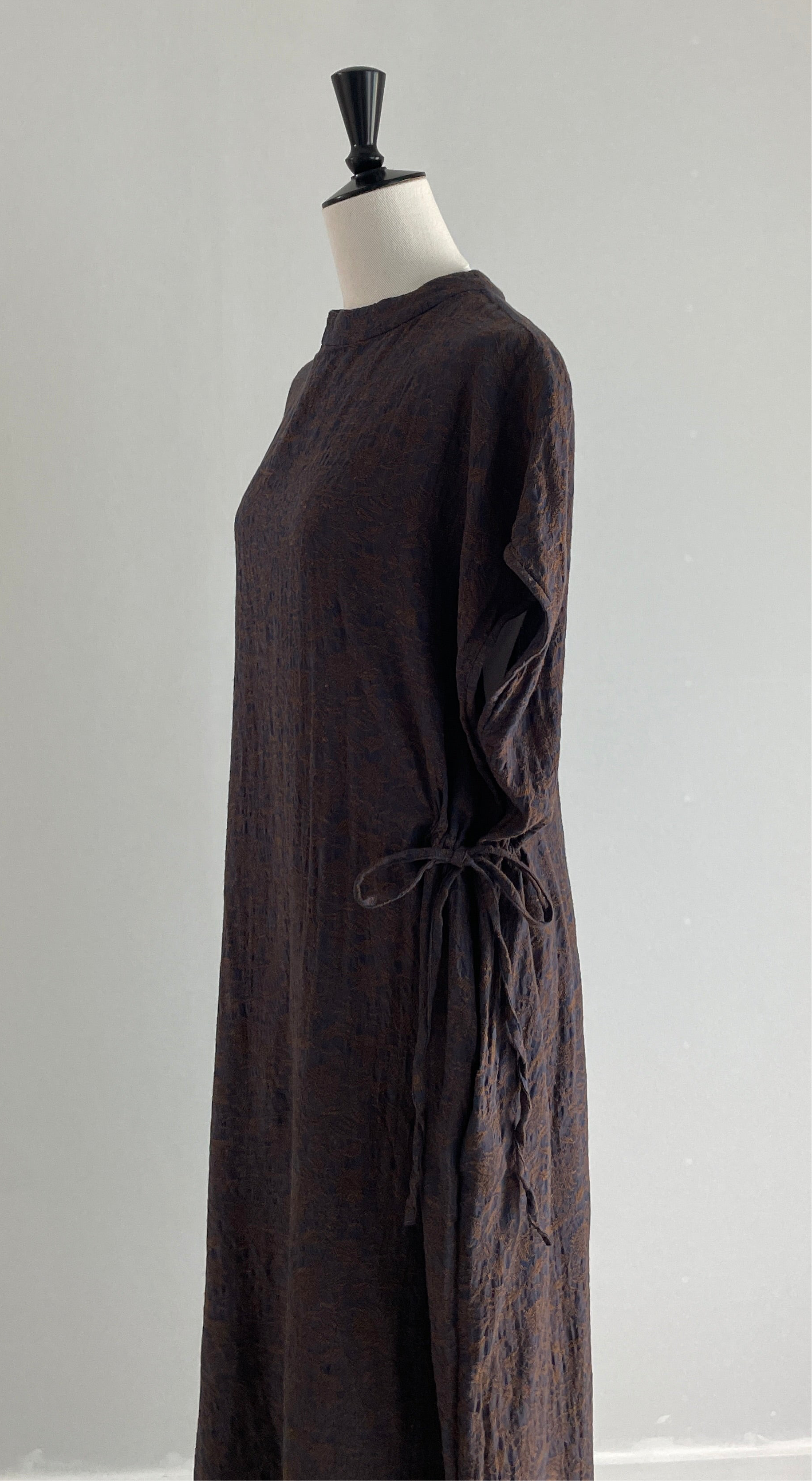 夏影 - Cotton Floral Jacquard Dress -