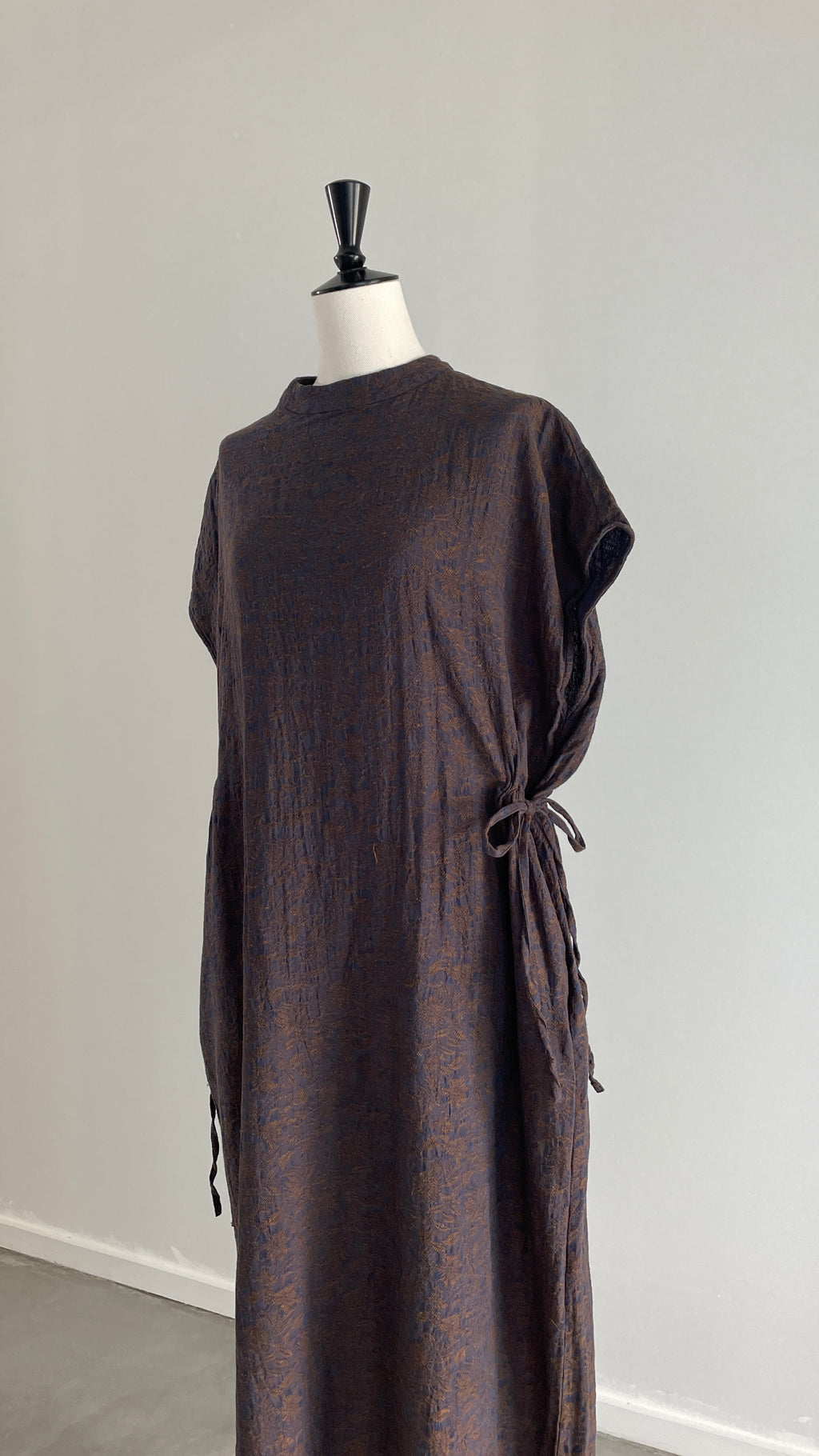 夏影 - Cotton Floral Jacquard Dress -