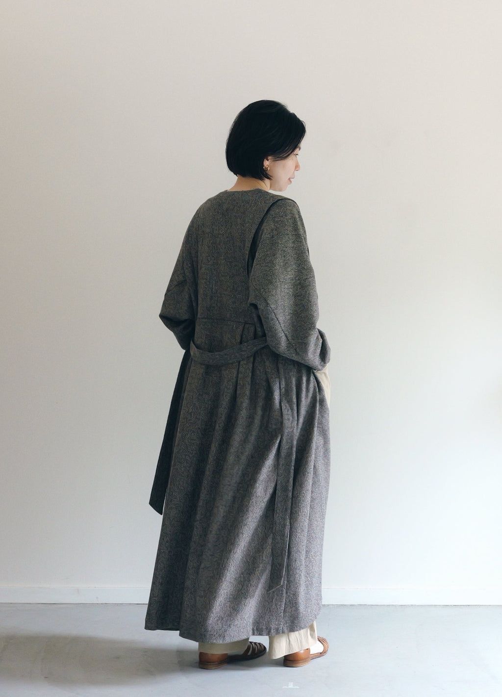豊穣 - Wool tweed coat -