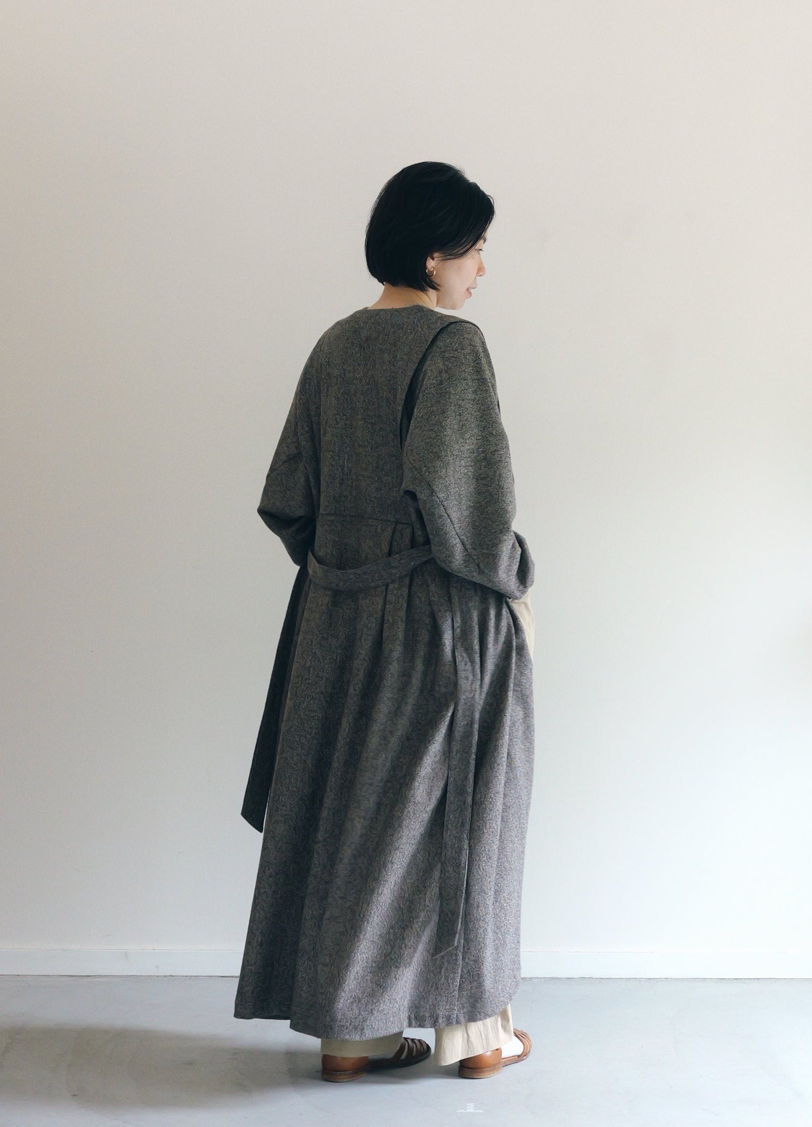 豊穣 - Wool tweed coat -