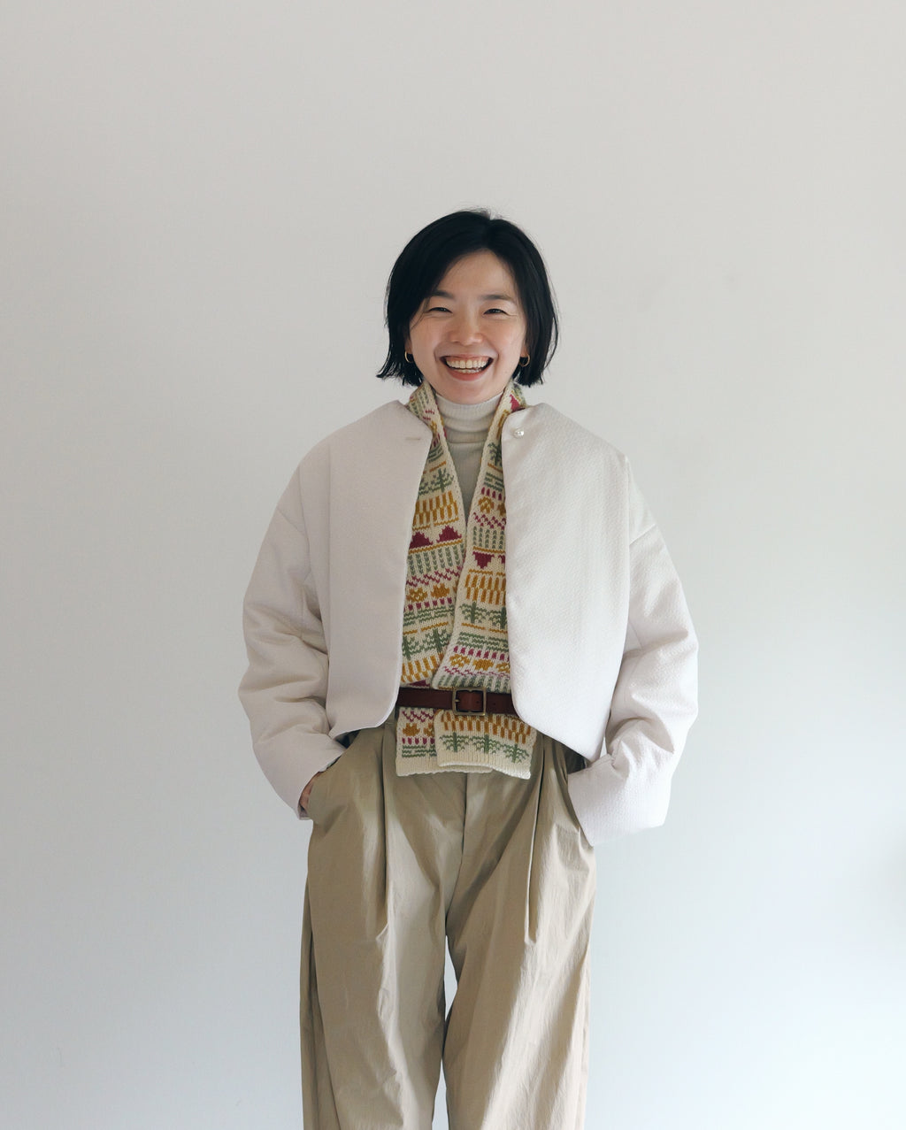 冬芽 - Jacquard Padded Jacket -