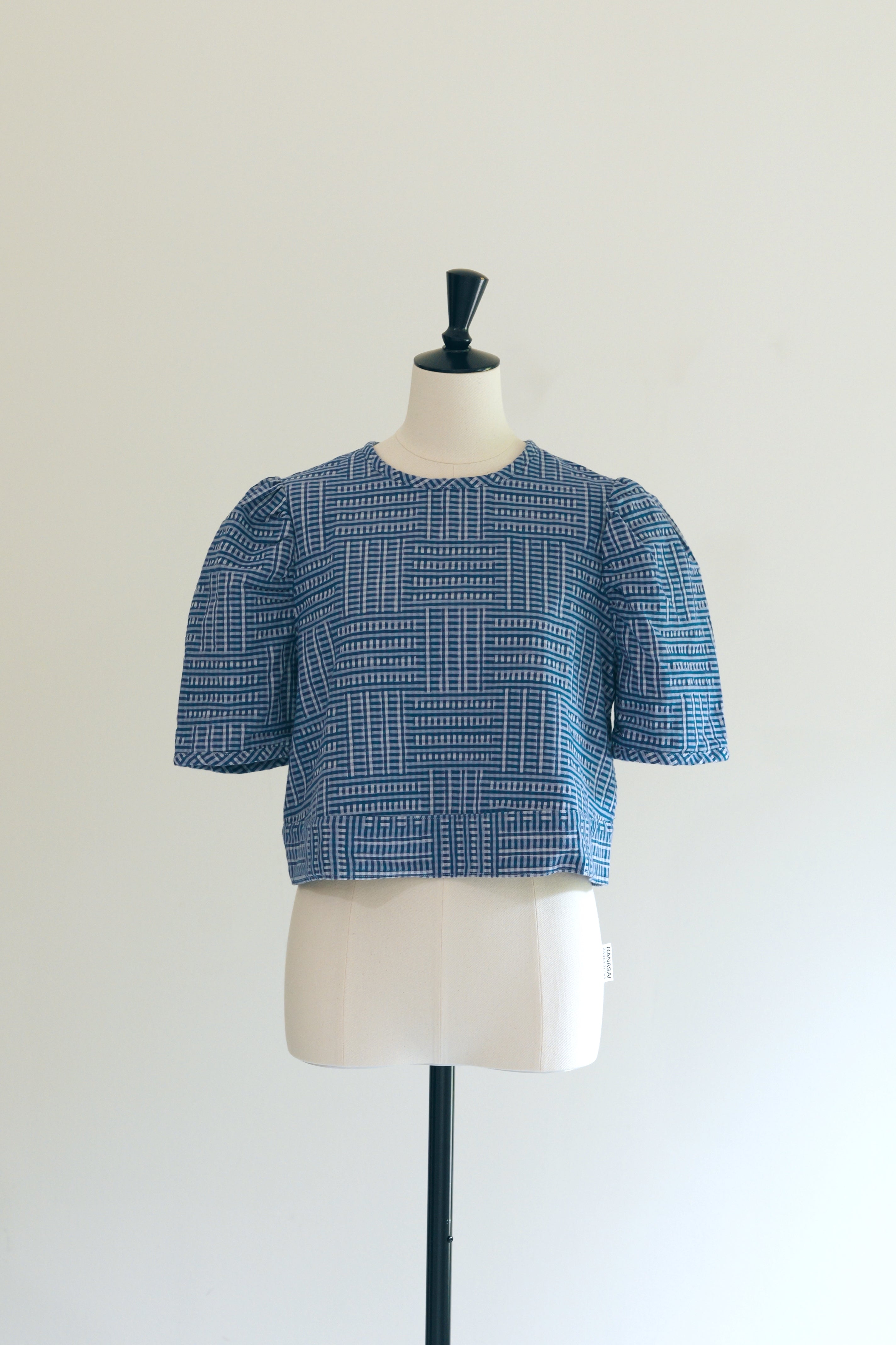 白雲 - Banshu-Ori Jacquard Blouse -