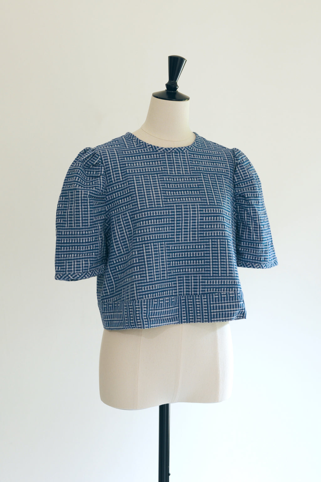 白雲 - Banshu-Ori Jacquard Blouse -