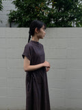 夏影 - Cotton Floral Jacquard Dress -