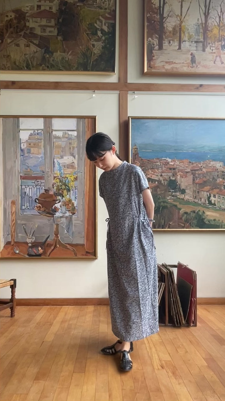 夏影 - Cotton Floral Jacquard Dress -