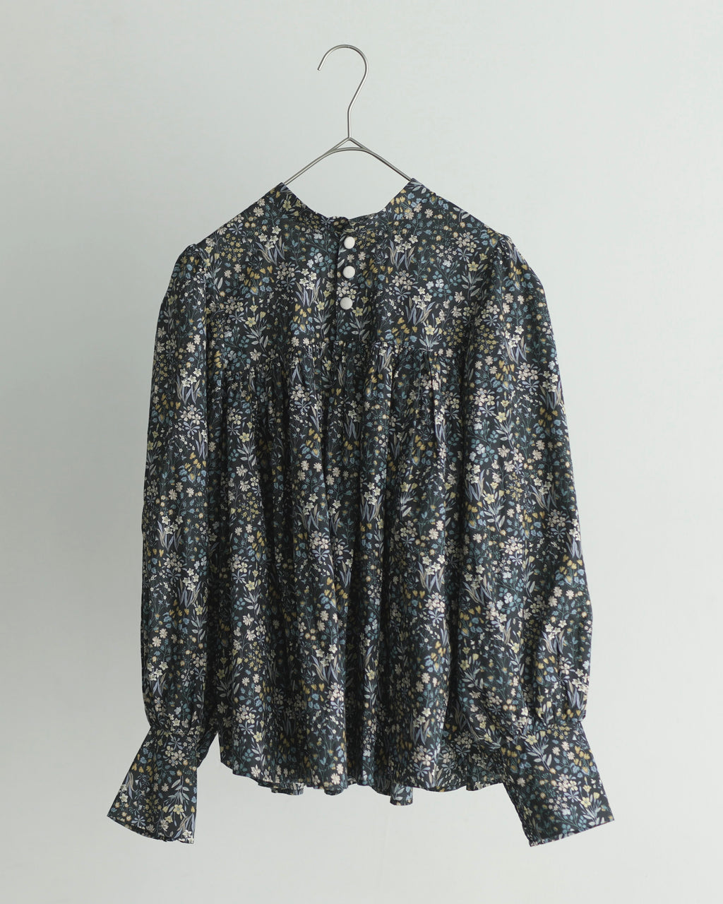 花結び - Cotton Floral Blouse -