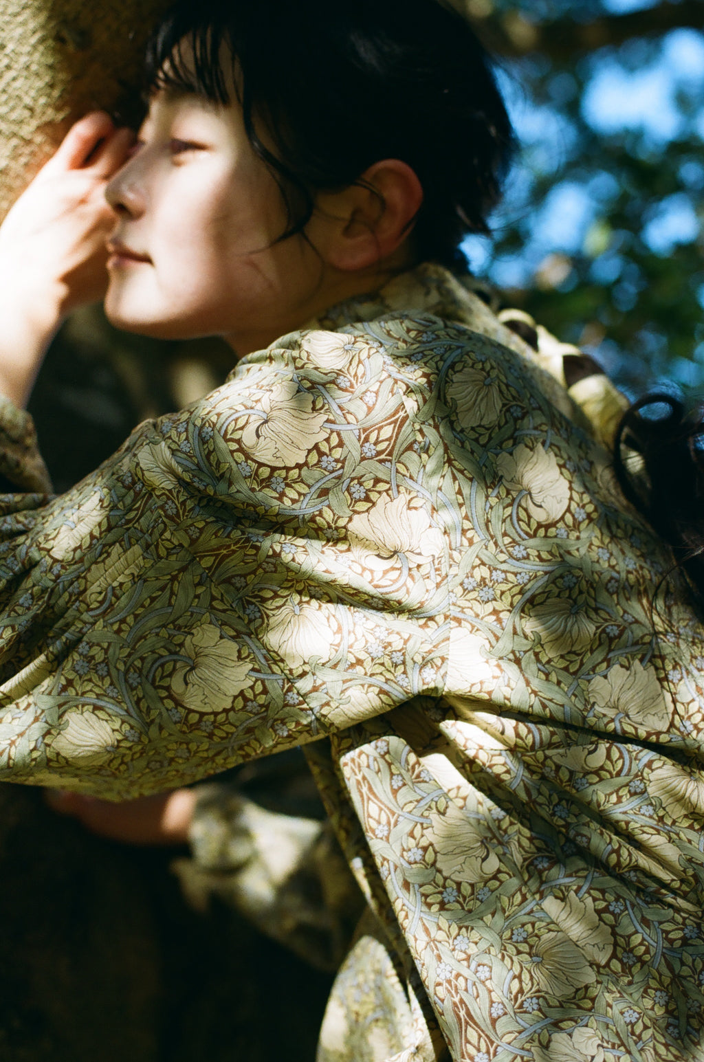 るりはこべ - William Morris Print Dress -