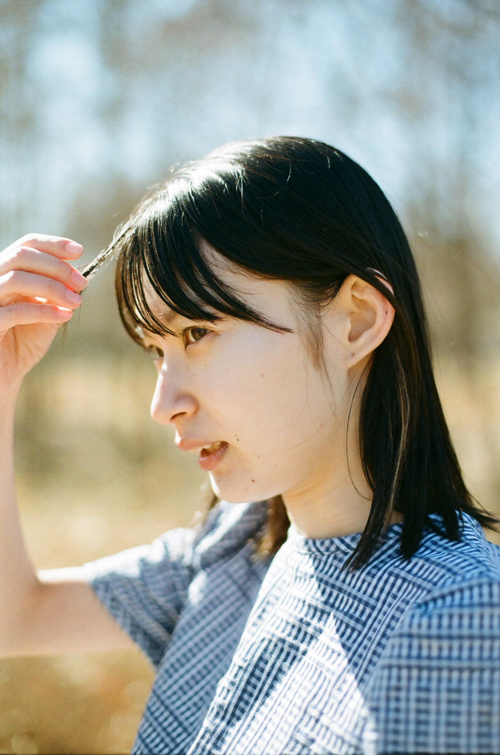 白雲 - Banshu-Ori Jacquard Blouse -
