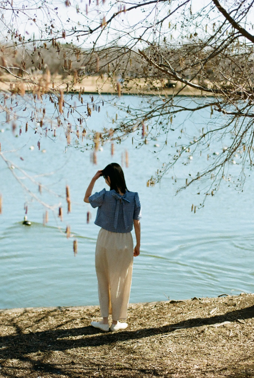白雲 - Banshu-Ori Jacquard Blouse -